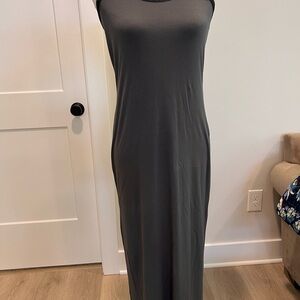 Dibari Charcoal Sleeveless Maxi Dress